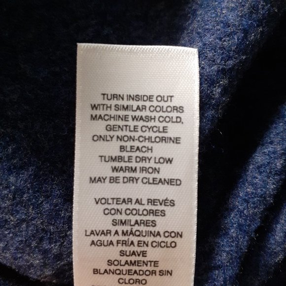 Chico's CoziSoft Cowl-Neck Side-Button Tunic Blue Size 3/Size XL/Size 16 - Picture 10 of 11